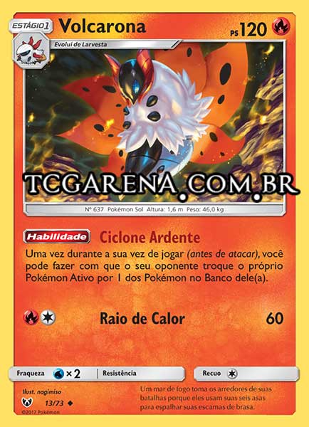 Carta Volcarona (13 / 73)