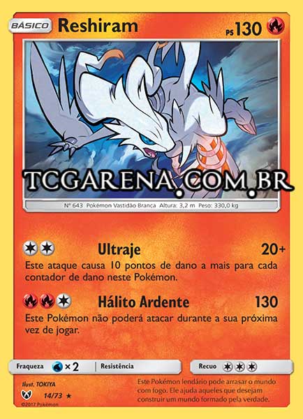 Carta Reshiram (14 / 73)