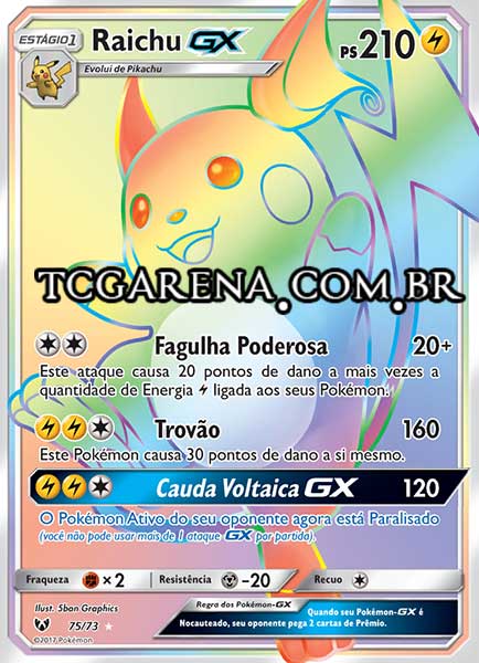 Carta Raichu-GX (75 / 73)