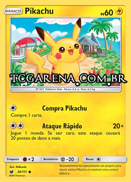 Carta Pikachu (30 / 111)