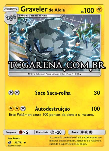 Carta Alolan Graveler (33 / 111)