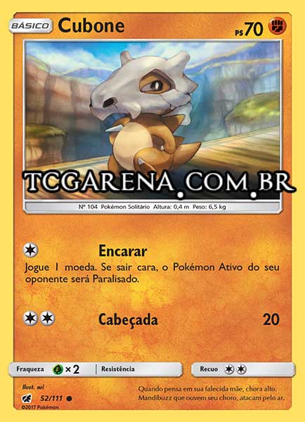 Carta Cubone (52 / 111)