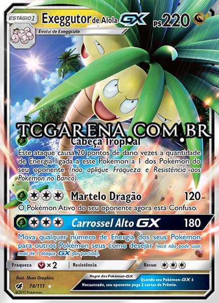 Carta Alolan Exeggutor-GX (74 / 111)