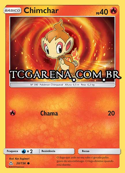 Carta Chimchar (20 / 156)