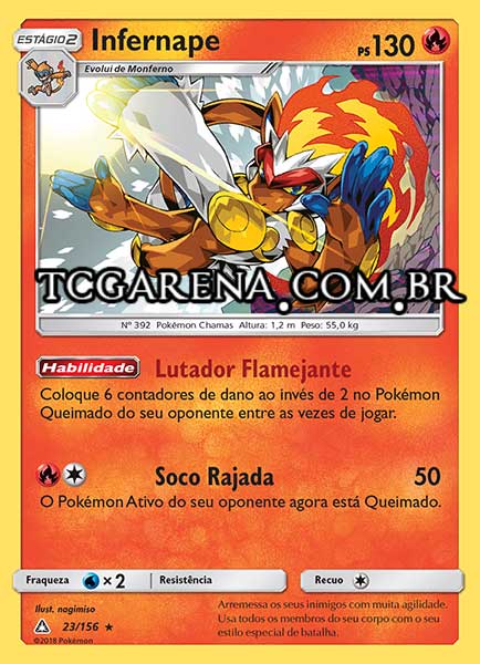 Carta Infernape (23 / 156)