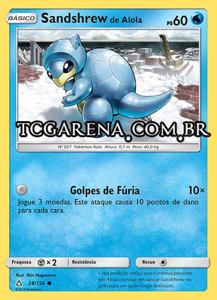 Carta Alolan Sandshrew (28 / 156)