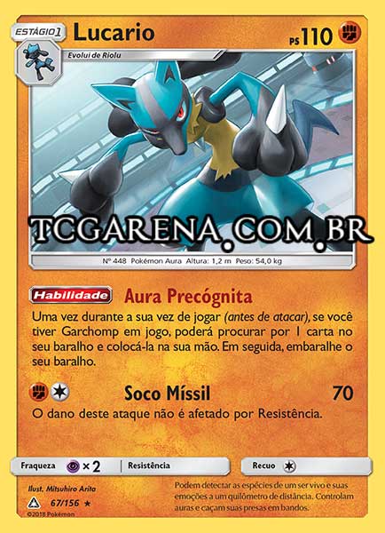 Carta Lucario (67 / 156)