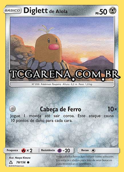 Carta Alolan Diglett (78 / 156)