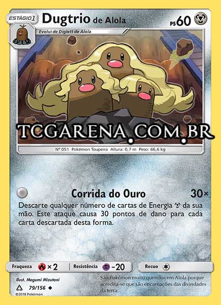 Carta Alolan Dugtrio (79 / 156)