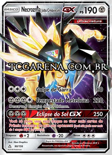 Carta Dusk Mane Necrozma-GX (90 / 156)