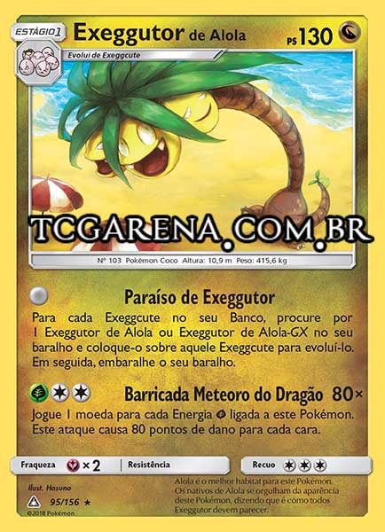 Carta Alolan Exeggutor (95 / 156)