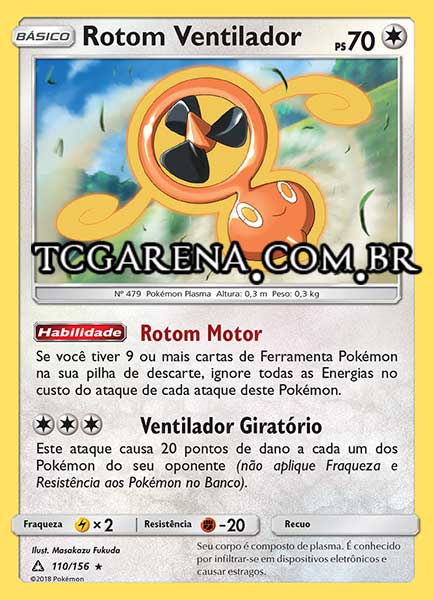 Carta Fan Rotom (110 / 156)