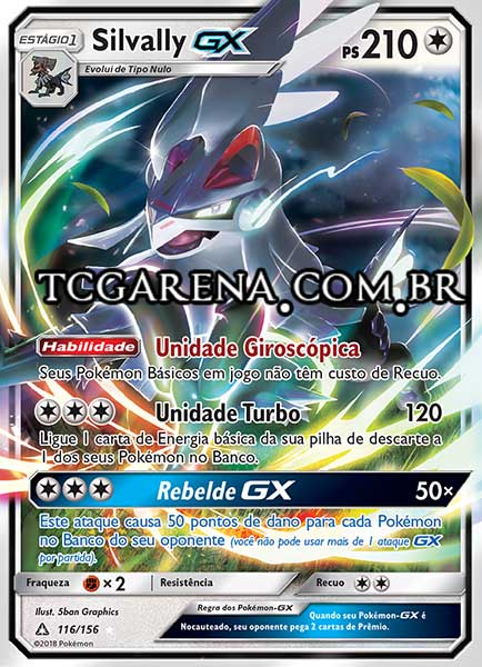 Carta Silvally-GX (116 / 156)