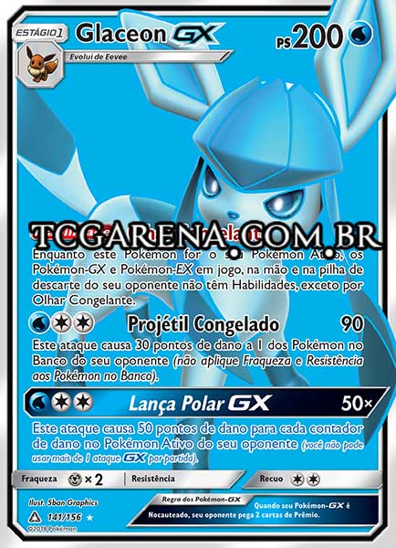 Carta Glaceon-GX (141 / 156)