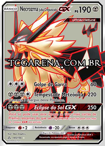 Carta Dusk Mane Necrozma-GX (145 / 156)