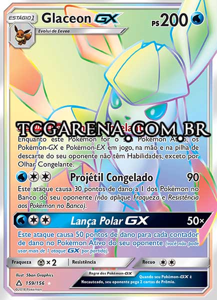 Carta Glaceon-GX (159 / 156)