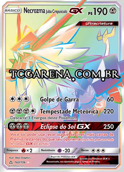 Carta Dusk Mane Necrozma-GX (163 / 156)