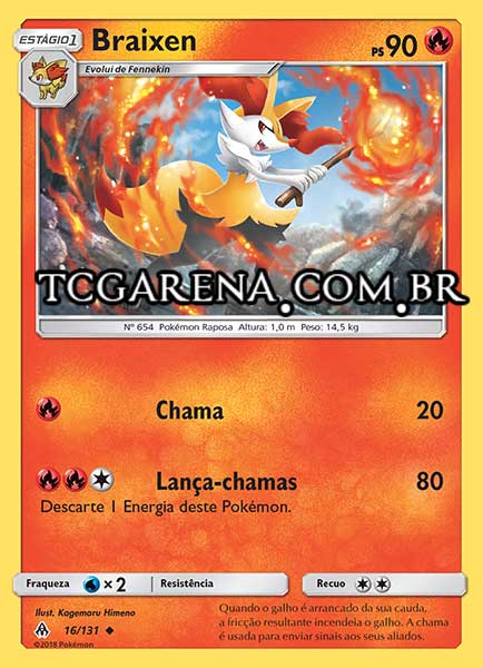 Carta Braixen (16 / 131)