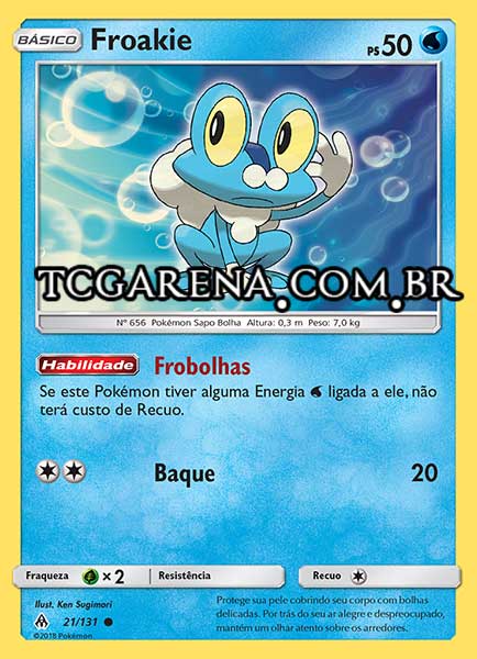 Carta Froakie (21 / 131)