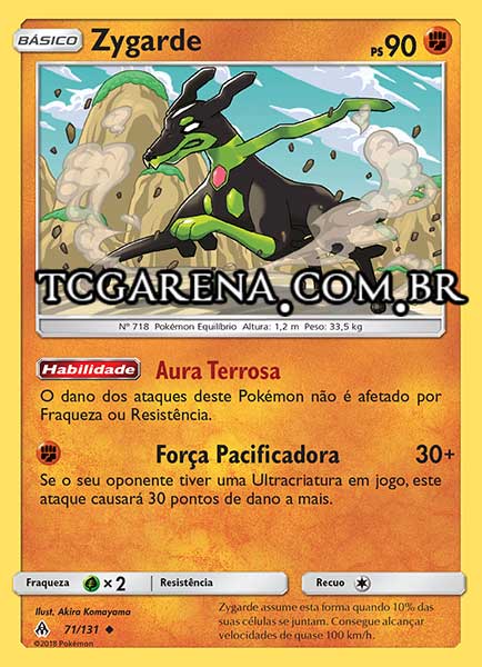 Carta Zygarde (71 / 131)