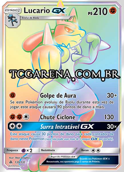 Carta Lucario-GX (135 / 131)