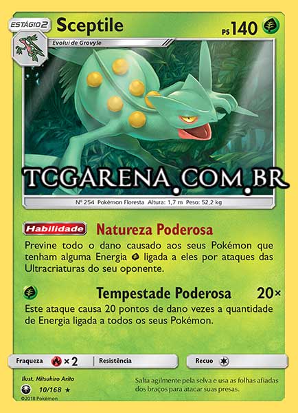 Carta Sceptile (10 / 168)