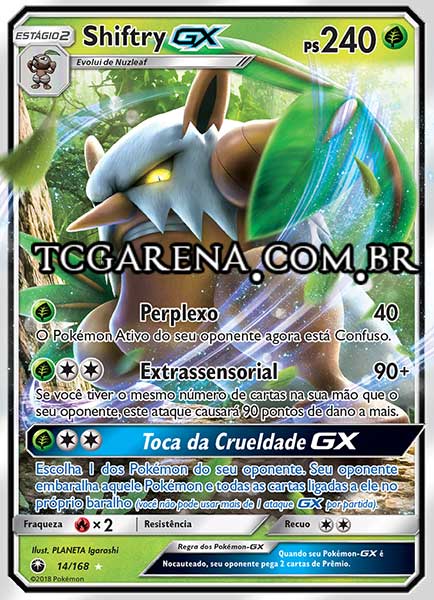 Carta Shiftry-GX (14 / 168)