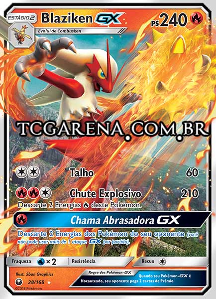 Carta Blaziken-GX (28 / 168)