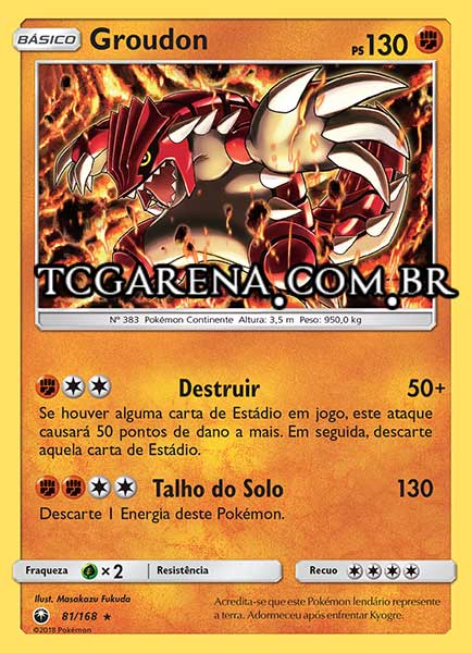 Carta Groudon (81 / 168)