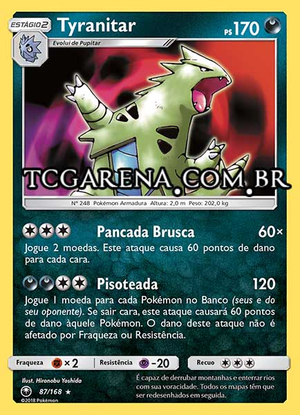 Carta Tyranitar (87 / 168)