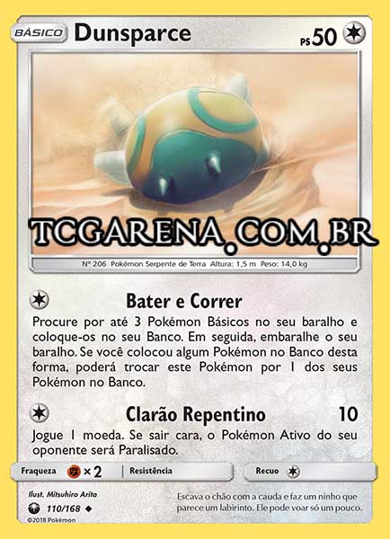 Carta Dunsparce (110 / 168)