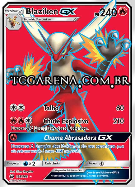 Carta Blaziken-GX (153 / 168)