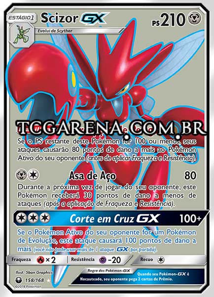 Carta Scizor-GX (158 / 168)