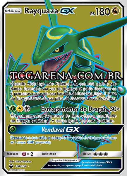 Carta Rayquaza-GX (160 / 168)