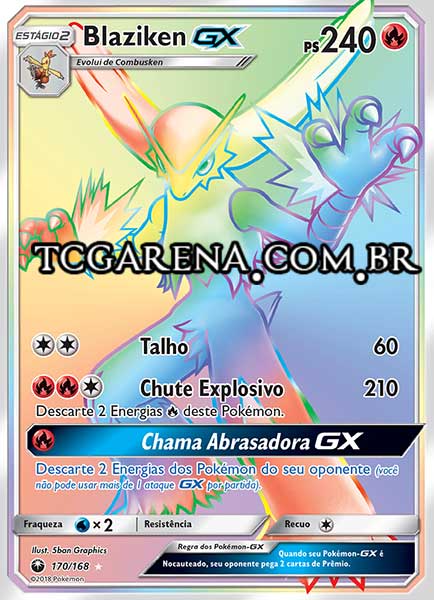 Carta Blaziken-GX (170 / 168)