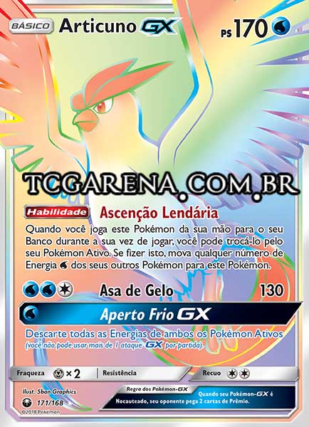 Carta Articuno-GX (171 / 168)