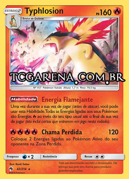 Carta Typhlosion (42 / 214)