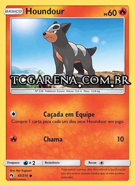 Carta Houndour (45 / 214)