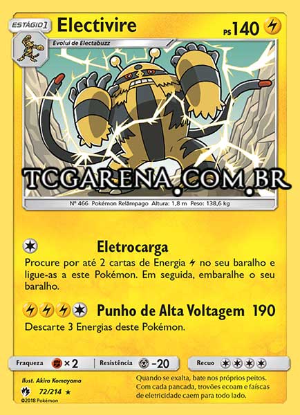 Carta Electivire (72 / 214)