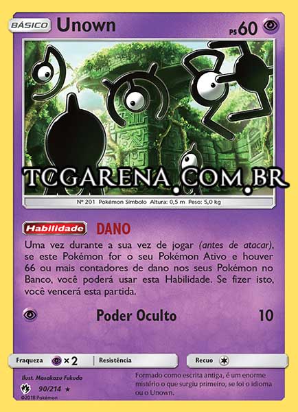 Carta Unown (90 / 214)