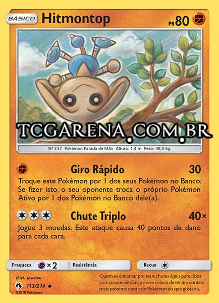 Carta Hitmontop (113 / 214)