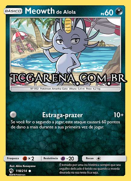 Carta Alolan Meowth (118 / 214)