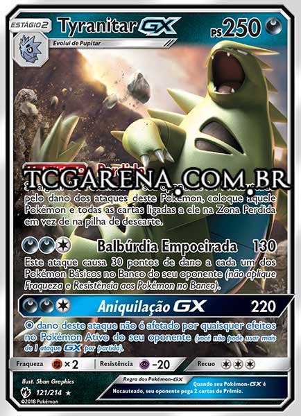 Carta Tyranitar-GX (121 / 214)