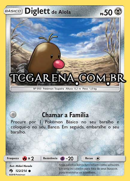 Carta Alolan Diglett (122 / 214)