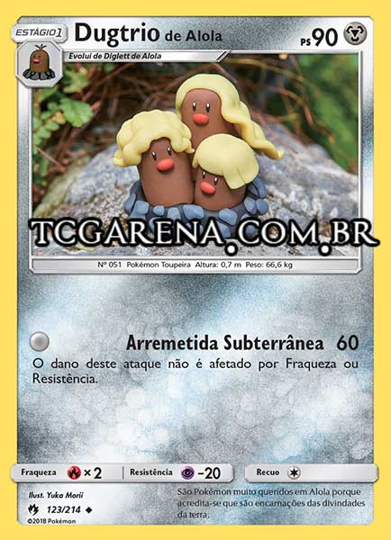 Carta Alolan Dugtrio (123 / 214)