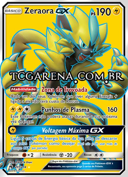 Carta Zeraora-GX (201 / 214)