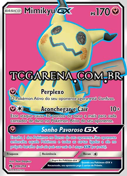 Carta Mimikyu-GX (206 / 214)