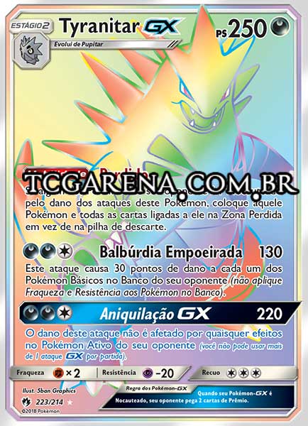 Carta Tyranitar-GX (223 / 214)