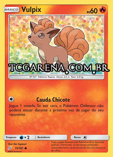 Carta Vulpix (15 / 181)