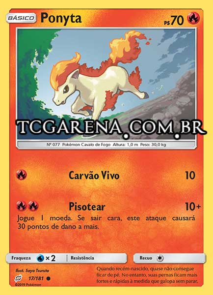 Carta Ponyta (17 / 181)